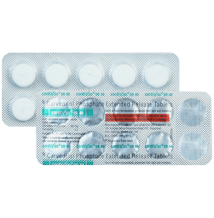 Cardivas CR 40 Tablet - Classic Derma