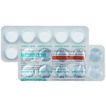Cardivas CR 40 Tablet - Classic Derma