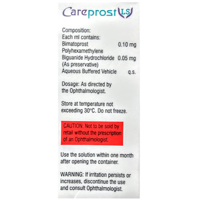 Careprost LS BKC Free Eye drop