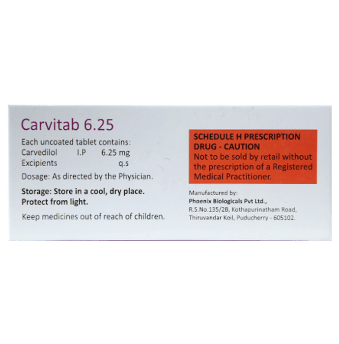 Carvitab 6.25 Tablet