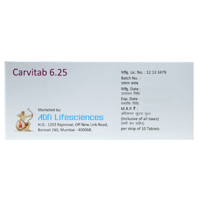 Carvitab 6.25 Tablet