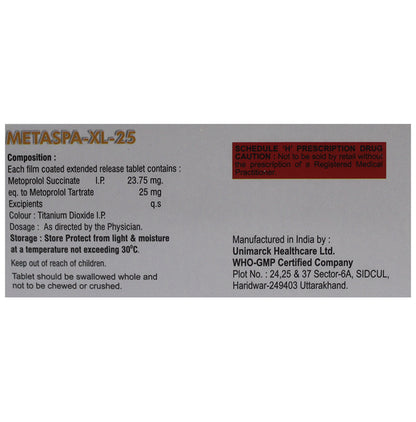 Metaspa-XL 25 Tablet ER