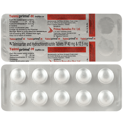 Telmiprime H 40mg/12.5mg Tablet - Classic Derma