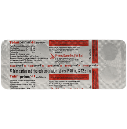 Telmiprime H 40mg/12.5mg Tablet
