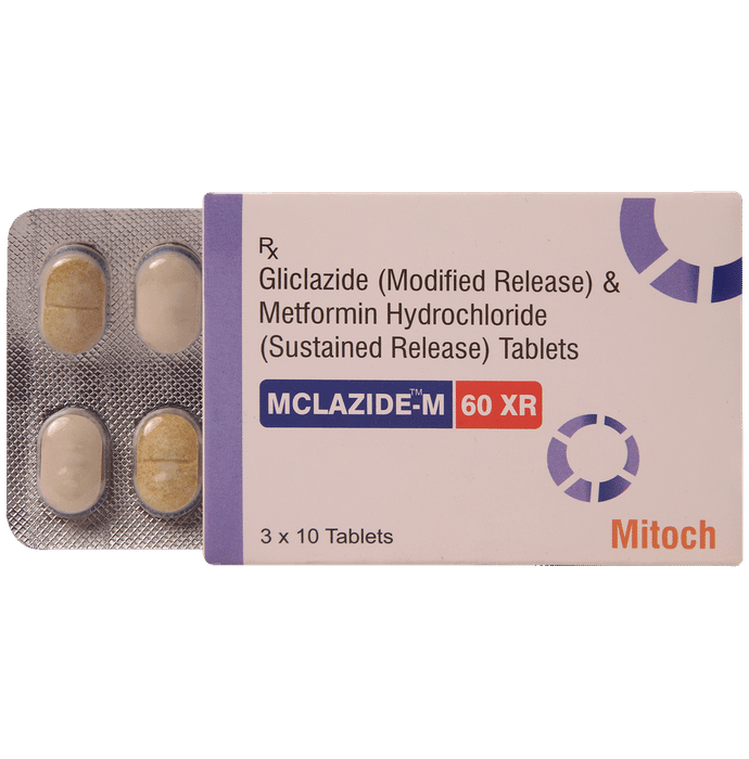 Mclazide-M 60 XR Tablet - Classic Derma