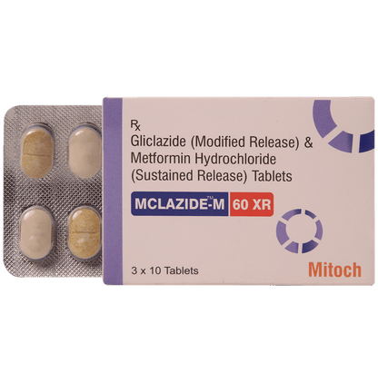 Mclazide-M 60 XR Tablet - Classic Derma