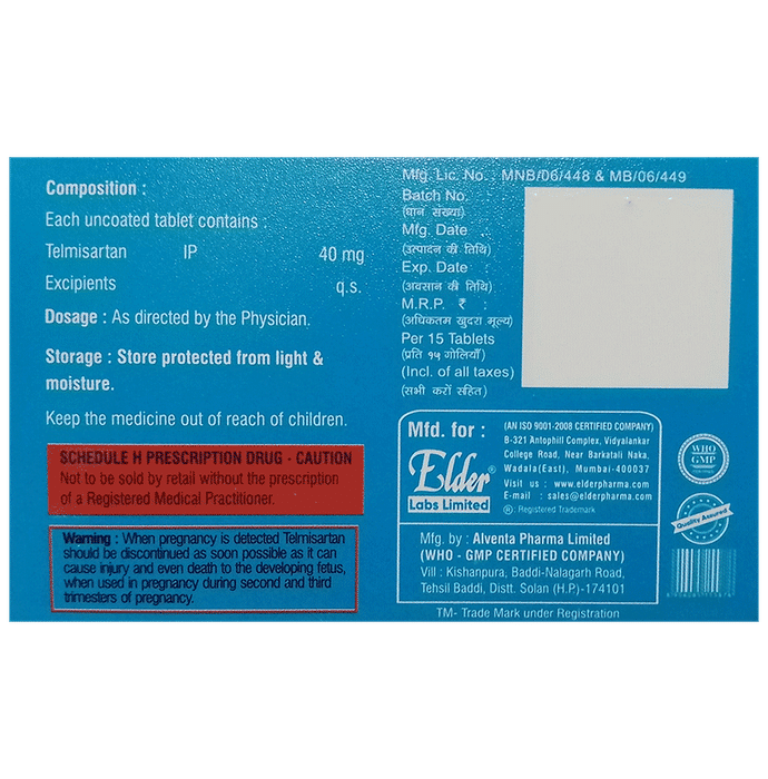 Telmis 40 Tablet