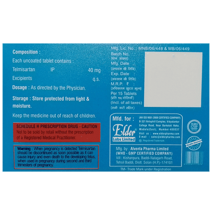 Telmis 40 Tablet