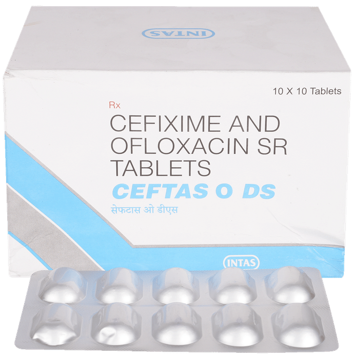 Ceftas O DS 400mg/400mg Tablet - Classic Derma
