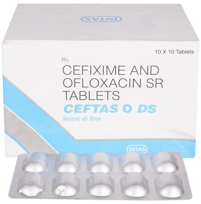 Ceftas O DS 400mg/400mg Tablet - Classic Derma