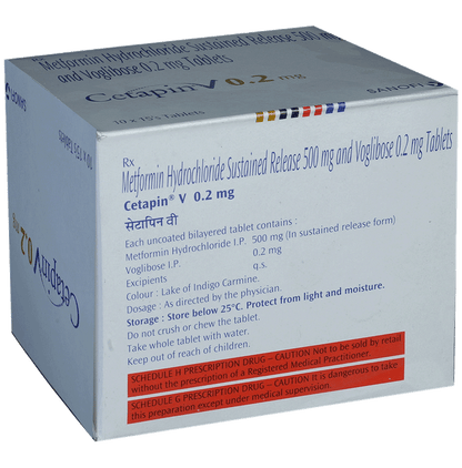 Cetapin V 0.2mg Tablet SR