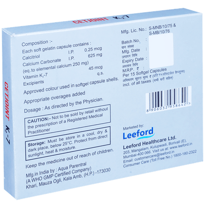 Cetjoint K2 7 Softgel Capsule