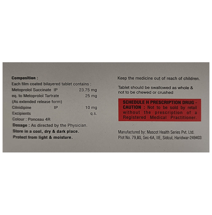 Cilafirst-M 10/25 Tablet ER