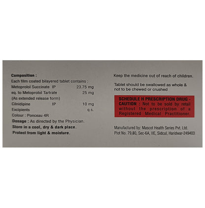 Cilafirst-M 10/25 Tablet ER
