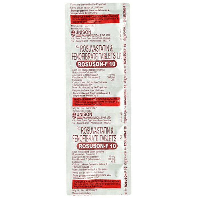 Rosuson-F 10 Tablet - Classic Derma