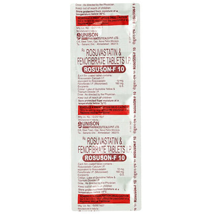 Rosuson-F 10 Tablet - Classic Derma