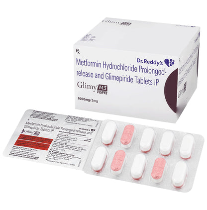 Glimy M Forte 3mg/1000mg Tablet