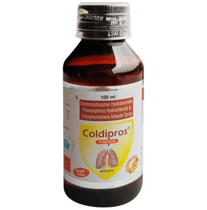 Coldipros Cough Syrup Delicious Flavoured Sugar Free - Classic Derma