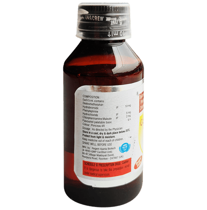 Coldipros Cough Syrup Delicious Flavoured Sugar Free