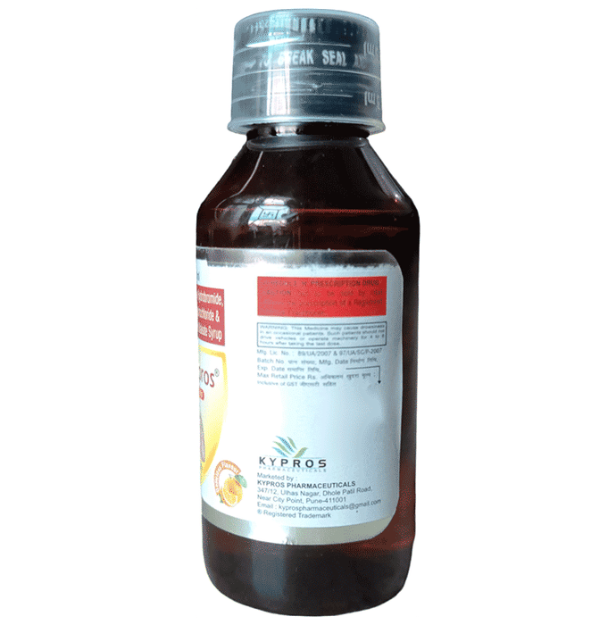 Coldipros Cough Syrup Delicious Flavoured Sugar Free