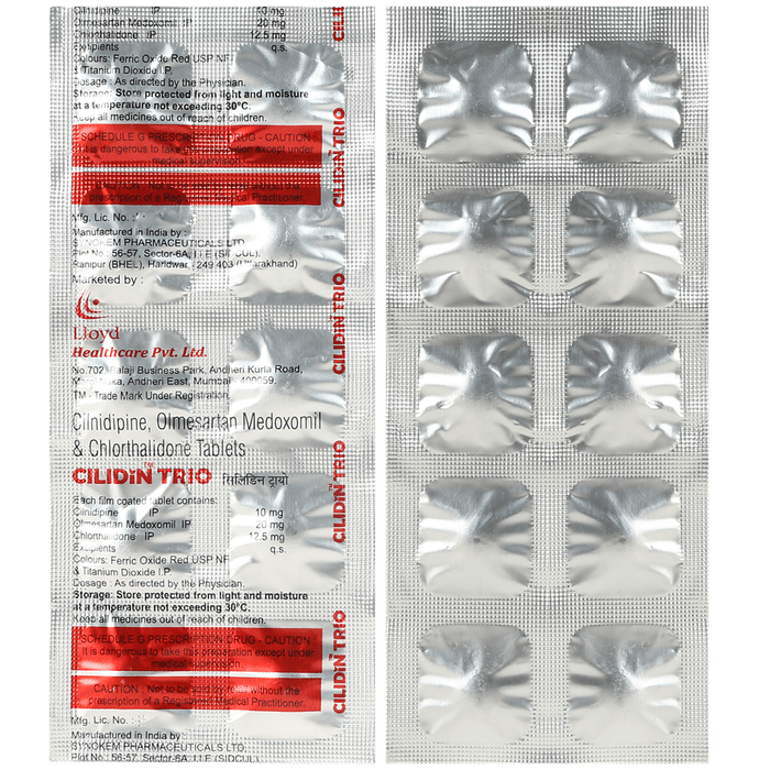 Cilidin Trio Tablet - Classic Derma