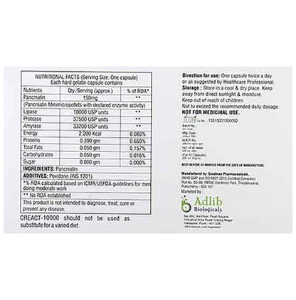 Creact 10000 Capsule DR