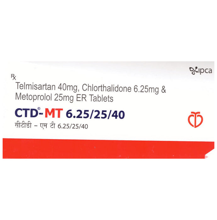 CTD-MT 6.25/25/40 Tablet ER - Classic Derma