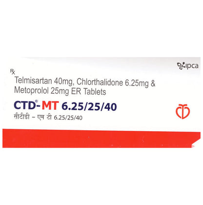 CTD-MT 6.25/25/40 Tablet ER - Classic Derma