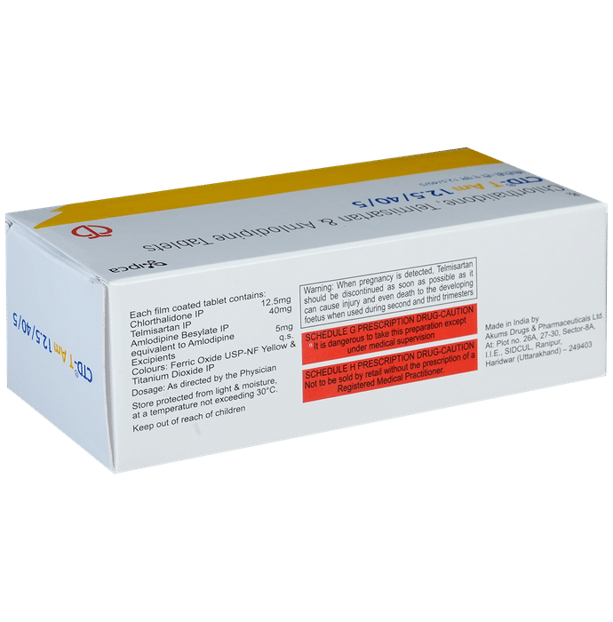 CTD-T AM 12.5/40/5 Tablet