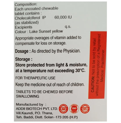 Cutem-D3 Chewable Tablet