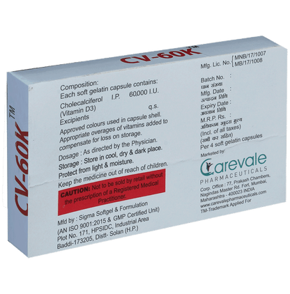 CV 60K Softgel Capsule