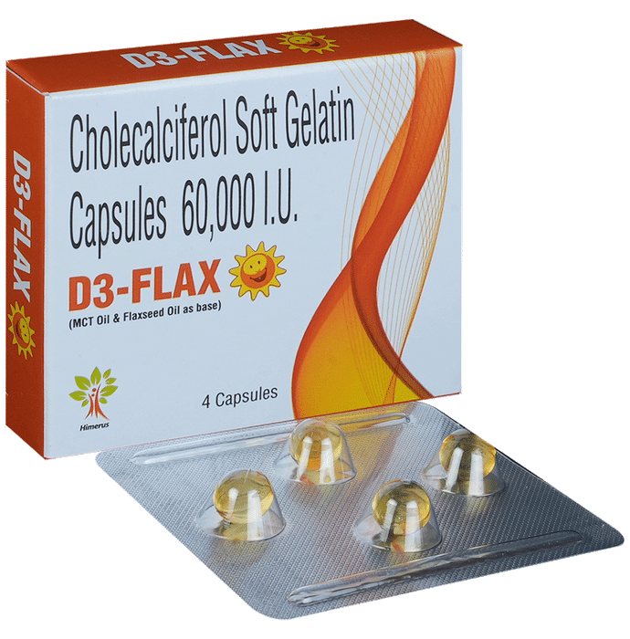 D3 Flax 60K Capsule - Classic Derma
