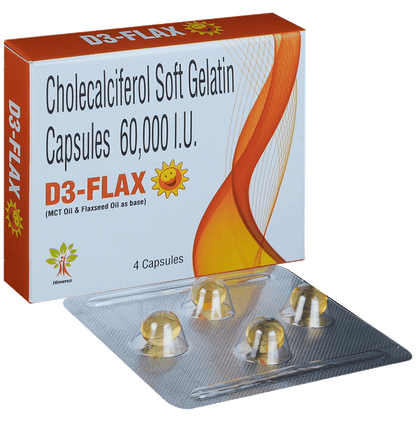 D3 Flax 60K Capsule - Classic Derma