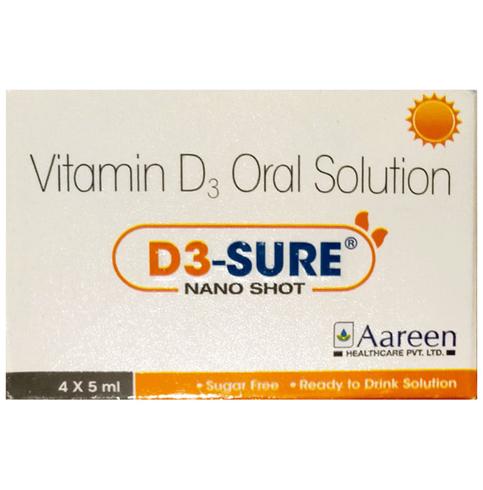 D3 Sure Nano Shot Oral Solution 5ml - Classic Derma