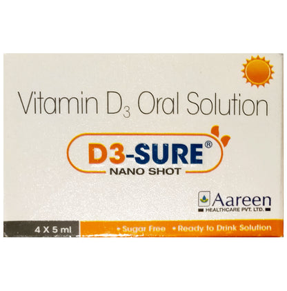 D3 Sure Nano Shot Oral Solution 5ml - Classic Derma