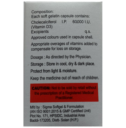 D3-Cast Softgel Capsule