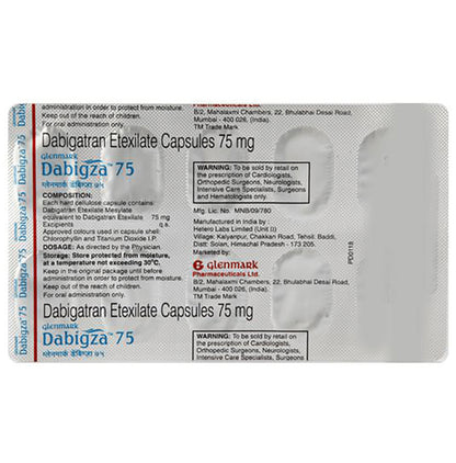 Dabigza 75mg Capsule