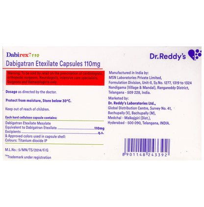 Dabirex 110mg Capsule
