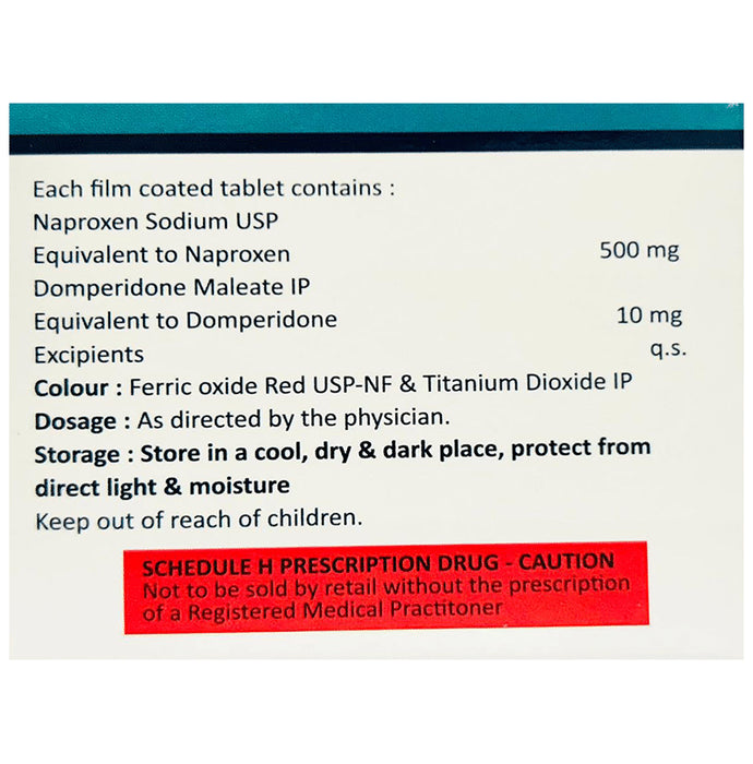 Daily Dava Naproxen+Domperidone 500mg/10mg Tablet