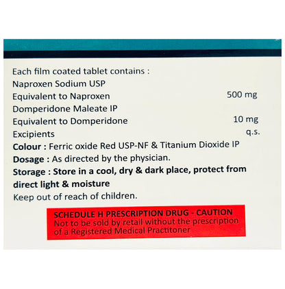 Daily Dava Naproxen+Domperidone 500mg/10mg Tablet