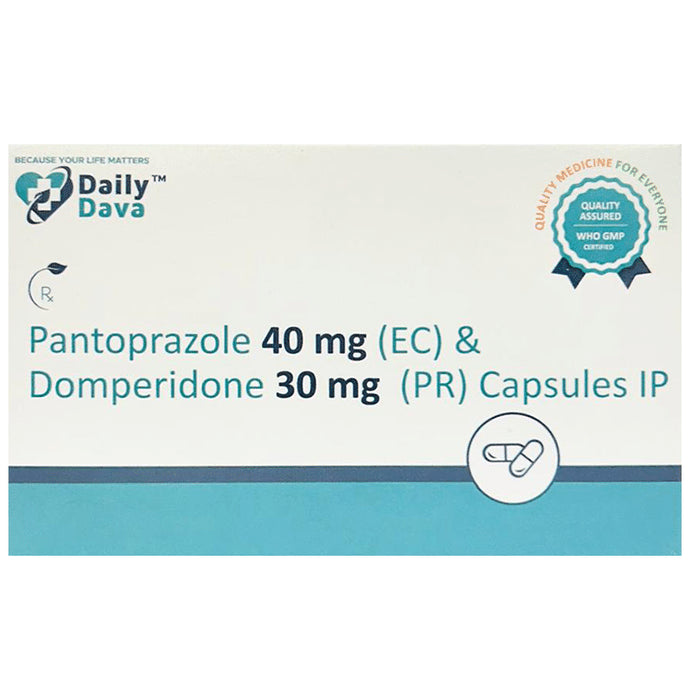 Daily Dava Pantoprazole+Domperidone 30mg/40mg Capsule PR - Classic Derma