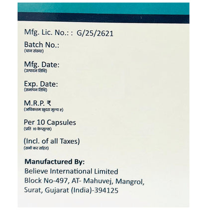 Daily Dava Pantoprazole+Domperidone 30mg/40mg Capsule PR