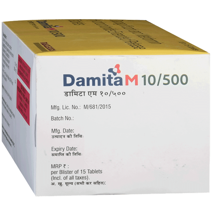 Damita M 10/500 Tablet ER