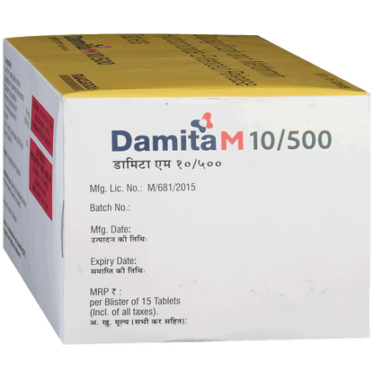 Damita M 10/500 Tablet ER