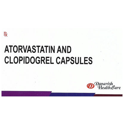 Danavish Atorvastatin+Clopidogrel 10mg/75mg Capsule - Classic Derma