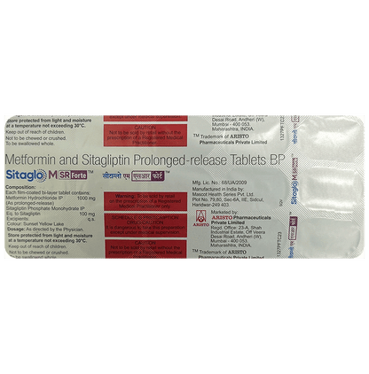 Sitaglo MSR Forte Tablet PR