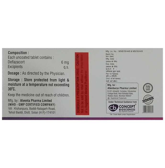Buy Deflacon 6 Tablet Online | Classic Derma – Classic Derma-UAE