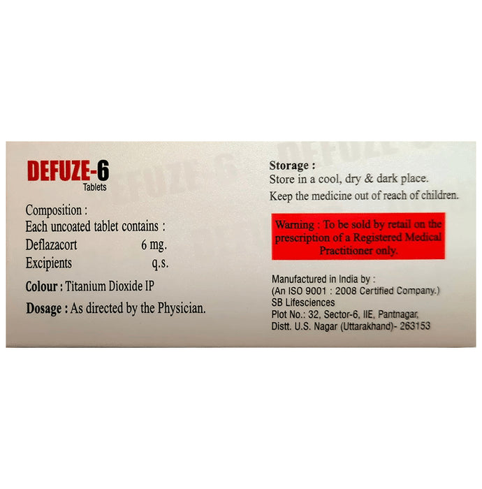 Buy Defuze 6 Tablet Online | Classic Derma – Classic Derma-UAE