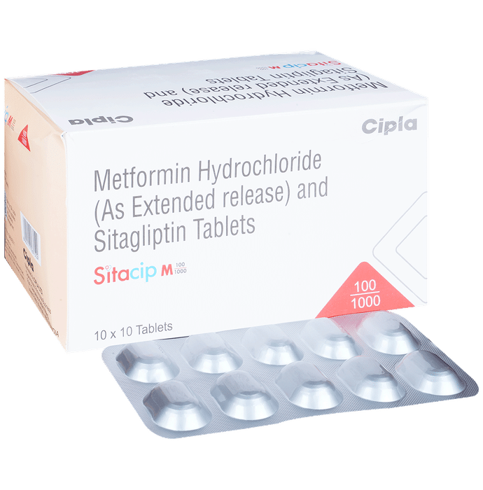 Sitacip M 100/1000 Tablet ER - Classic Derma