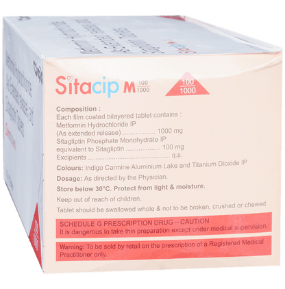 Sitacip M 100/1000 Tablet ER